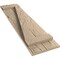 Ekena Millwork Rustic Two Board Joined Board-n-Batten Hand Hewn Faux Wood Shutters w/Z-Board, 11W x 34H, PR SHUBJZ11X34HHPR - alternate 8